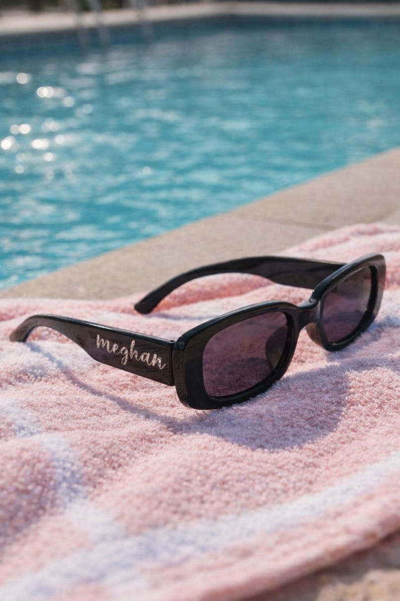Personalized Heart Sunglasses - Trendy Bridal Party Favors image 7