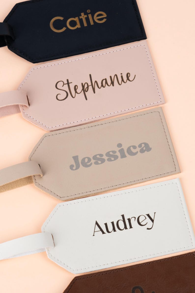 Luggage Tags, Custom Leather Luggage Tag, Personalized Gifts Luggage ...