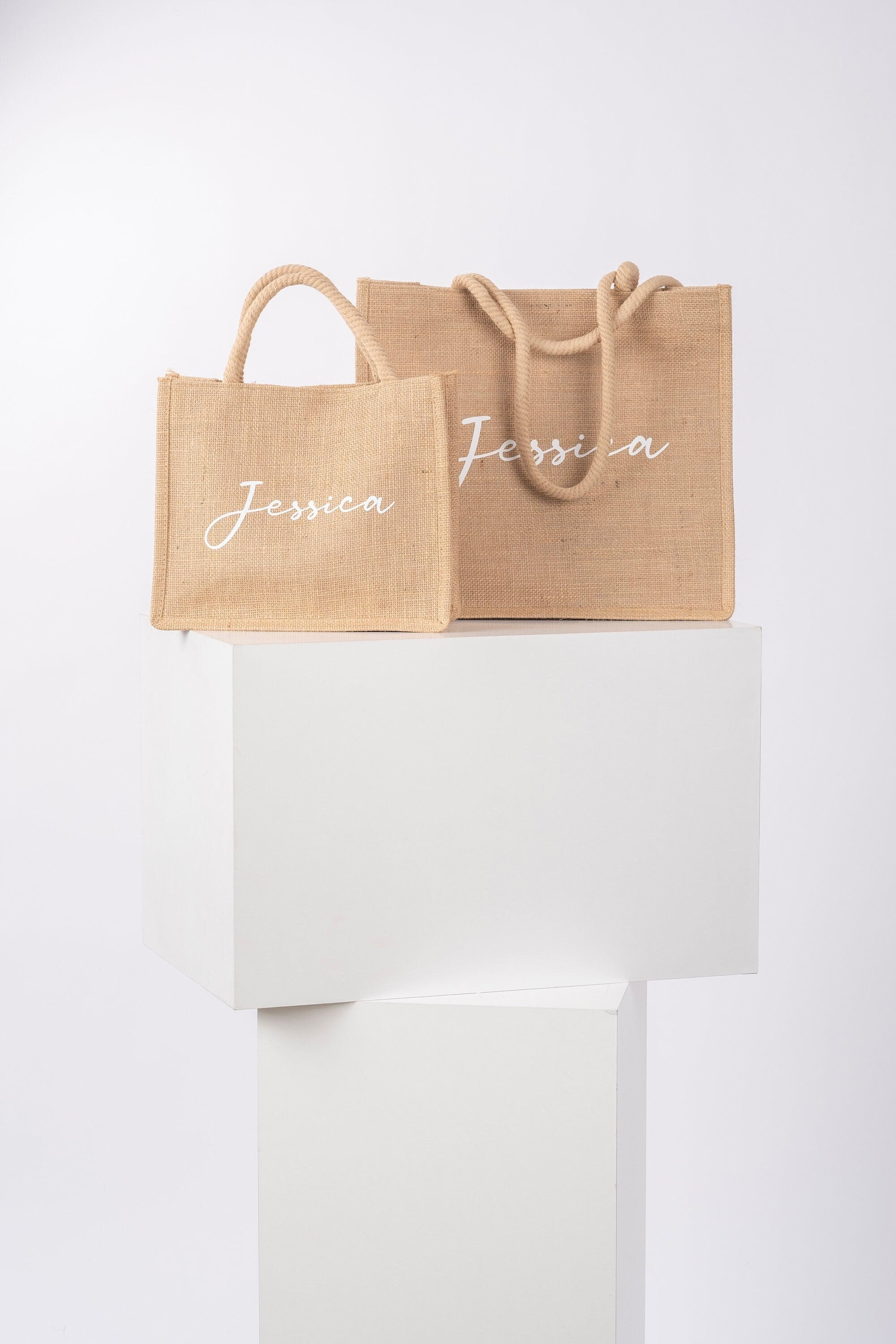Hen Party Gift for Her , Bridal Party Favor , Custom Burlap Jute 