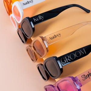 Personalized Heart Sunglasses - Trendy Bridal Party Favors image 3