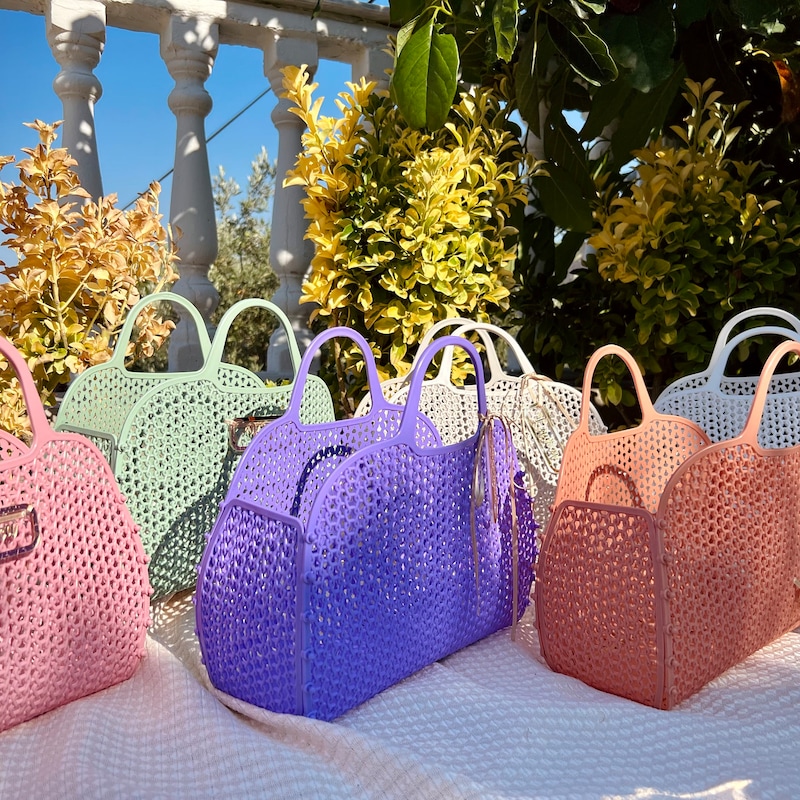 Jelly Tote Bag Blue - Etsy