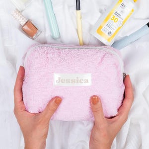 Makeup Bag Personalized-Monogram Make Up Bag-Cosmetic Travel Bag-Large Makeup Bag-Bridesmaid Cosmetic Bag-Bridal Party Gift Ideas-Custom Bag