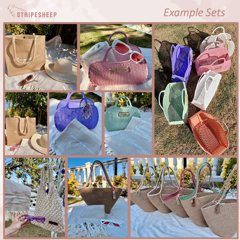 Best Bridesmaids Gift Bags Collection Burlap Tote Jelly Etsy