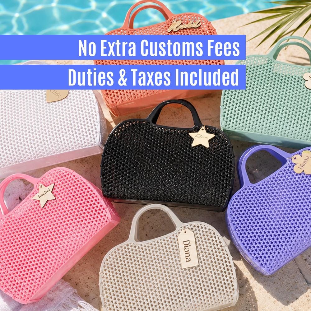 Custom Handmade Jelly Bag with Name Tag