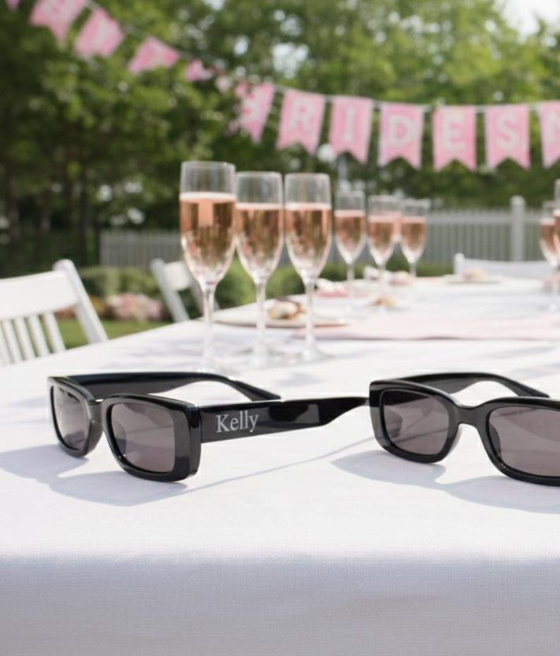 Personalized Heart Sunglasses - Trendy Bridal Party Favors image 2