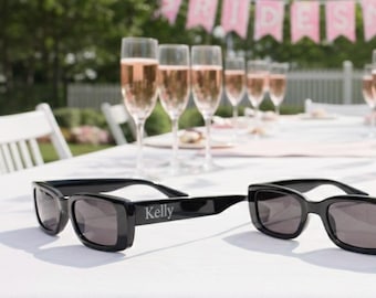 Personalized Bachelorette Party Sunglasses, Custom Bridal Gift