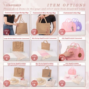 Best Bridesmaids Gift Bags Collection Burlap, Tote, Jelly, Jute, Knit ...