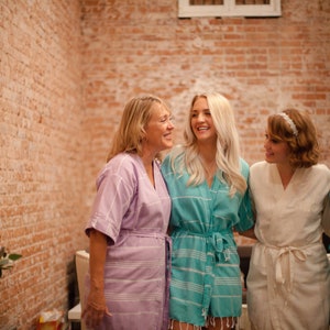 Green bridesmaid robes, kimono kaftan robes, turkish bathrobe, wedding party robe, bridal party robe