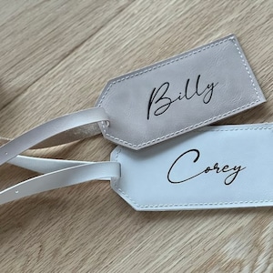 Luggage Tag, Leather Luggage Tag, Personalized Luggage Tag, Custom Luggage Tag, Personalized, Cute, Tiny Gifts For Her, Him, Mom, Bridesmaid