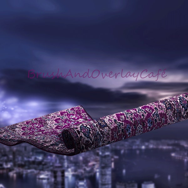 Magical Flying Carpet Digital Backdrop for Photoshop, Photoshop Elements, Etc