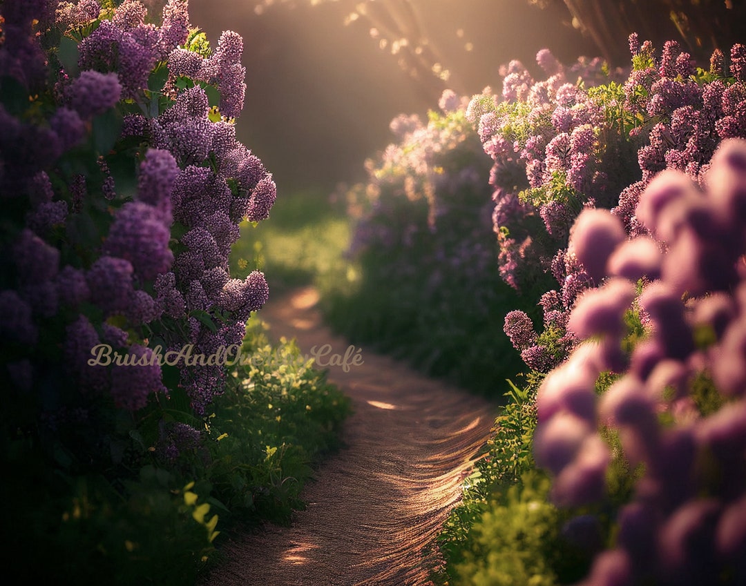 Digital Backdrop, Background for Spring, Summer, Easter/lilacs for ...