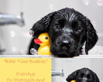 Bubbels in bad! 12 bellenoverlays voor Photoshop en Photoshop Elements