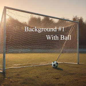 Conjunto de 4 fundos de gol de futebol digital para fotografia.Dois cenários, cada um com e sem bola.Download instantâneo para uso com Photoshop.