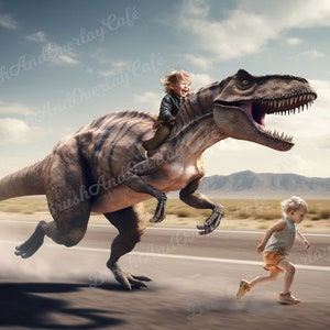 T-Rex Dinosaur Digital Background/Digital Backdrop for Kids/Photoshop Backdrop for Photography/For Composites/Boy or Girl, Funny Backdrop