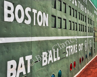 Fenway Park Famous Green Monster Red Sox Scoreboard - FREE SHIPPING!