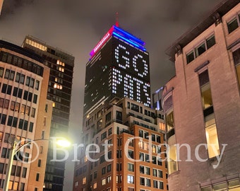 Go Pats! Up close view of the Prudential Center - 2019 New England Patriots Super Bowl - Gillette Stadium Tom Brady Gronk - FREE SHIPPING!
