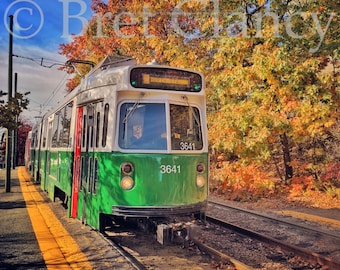 MBTA Green Line Trolley - The oldest subway in the United States - FREE SHIPPING!
