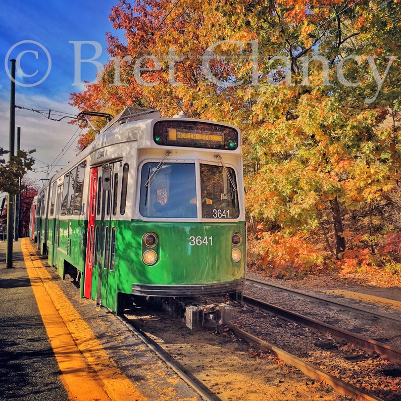 MBTA Green Line Trolley The oldest subway in the United States FREE SHIPPING image 1