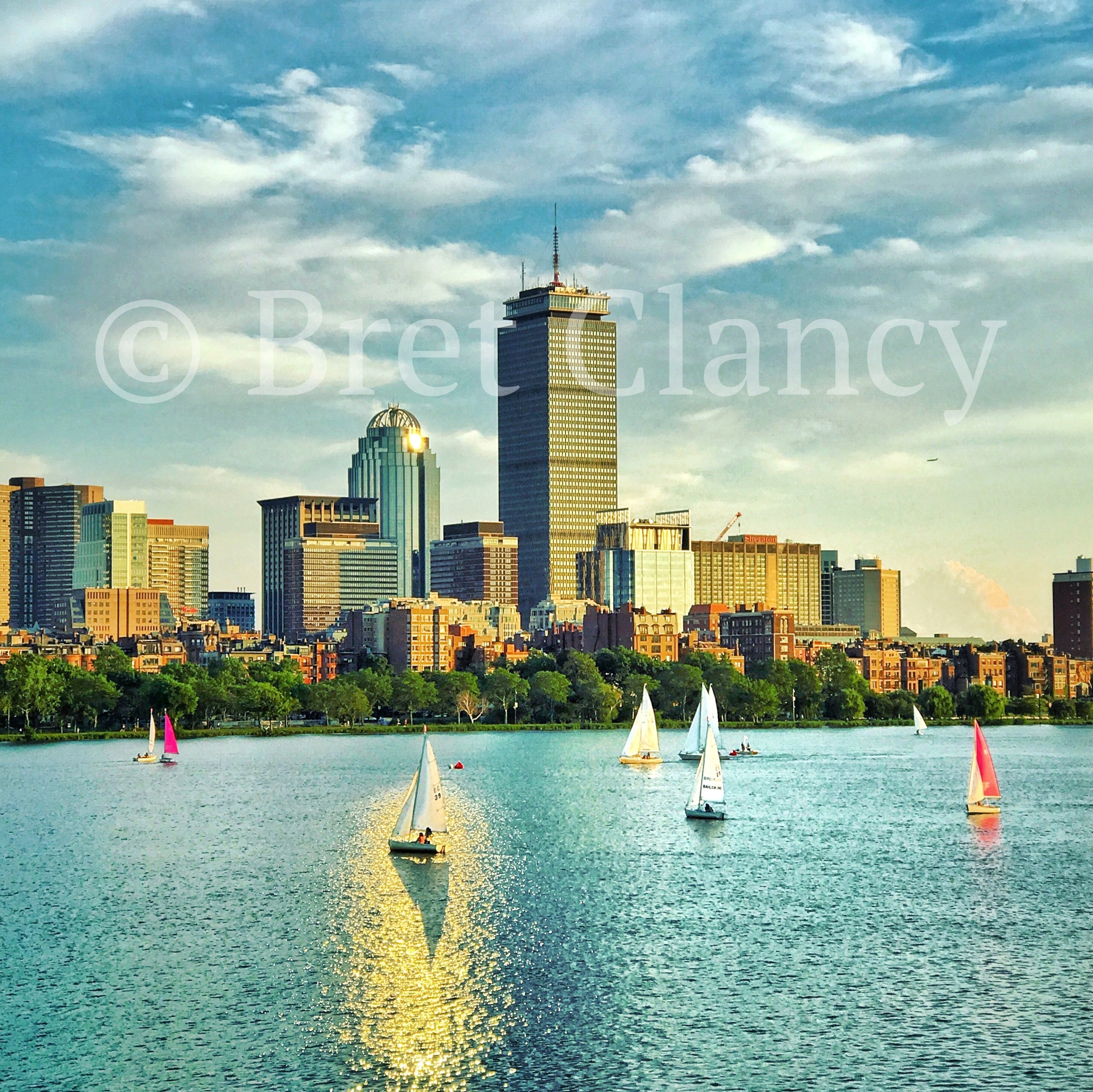Maravilloso atardecer en el horizonte de Boston sobre el río Charles y los  veleros - Horizonte de la ciudad de Boston - ¡ENVÍO GRATIS! - Etsy México, image size:2905x2904