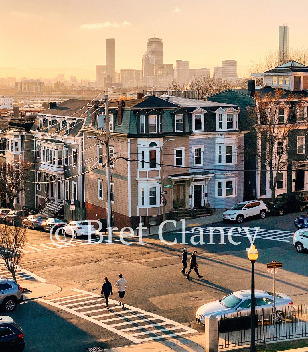 NEW! South Boston View of Boston Skyline at Sunset From Dorchester Heights  Thomas Park - Southie - American Revolution Capo - FREE SHIPPING! - Etsy