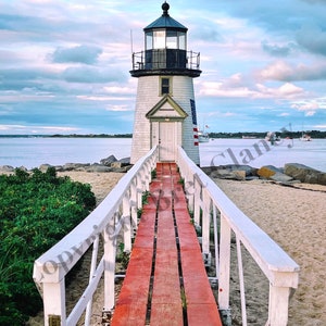 NEW! Nantucket Brant Point Light on Ack - Nantucket Sunset - Nantucket Harbor - FREE SHIPPING!