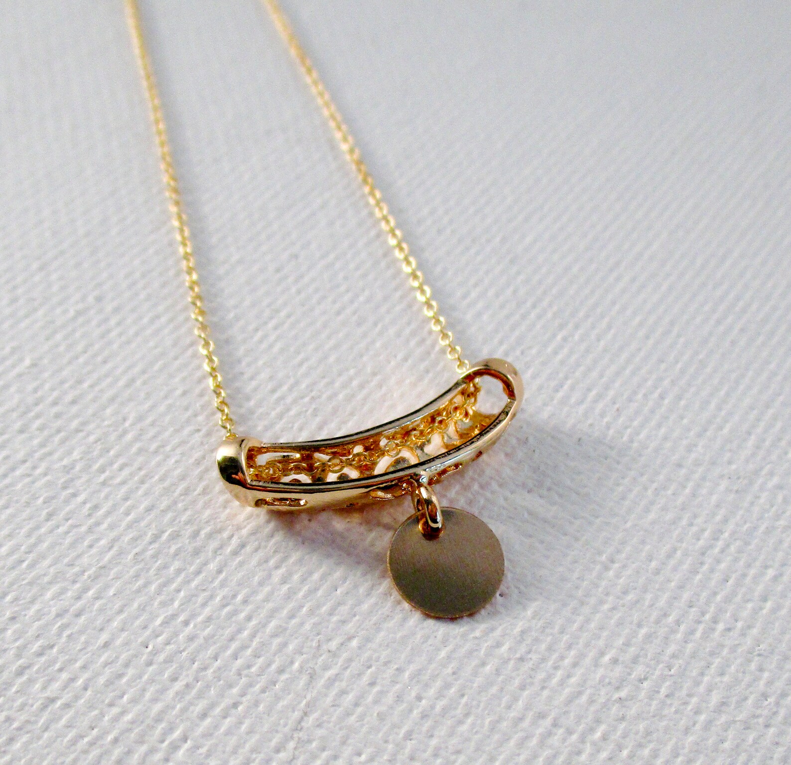Gold Minimalist Necklace Etsy