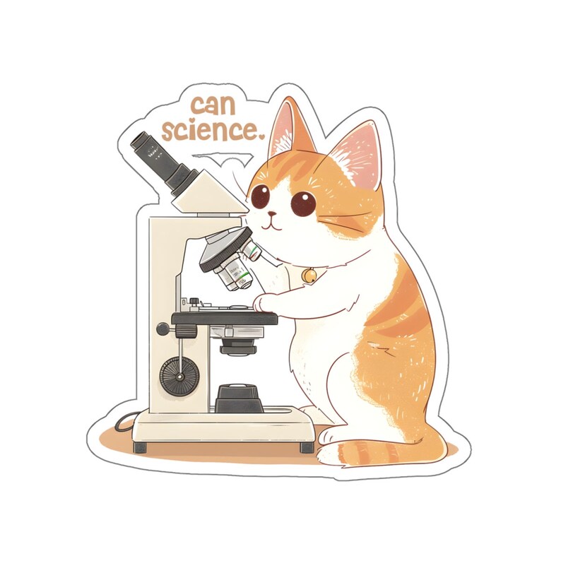 Kitten Can Science | Cute Cat Playing With Microscope | Funny Science ...