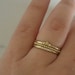 Delicate Wedding Band Set, Dainty Stacking Rings, Thin Gold Stacking ...