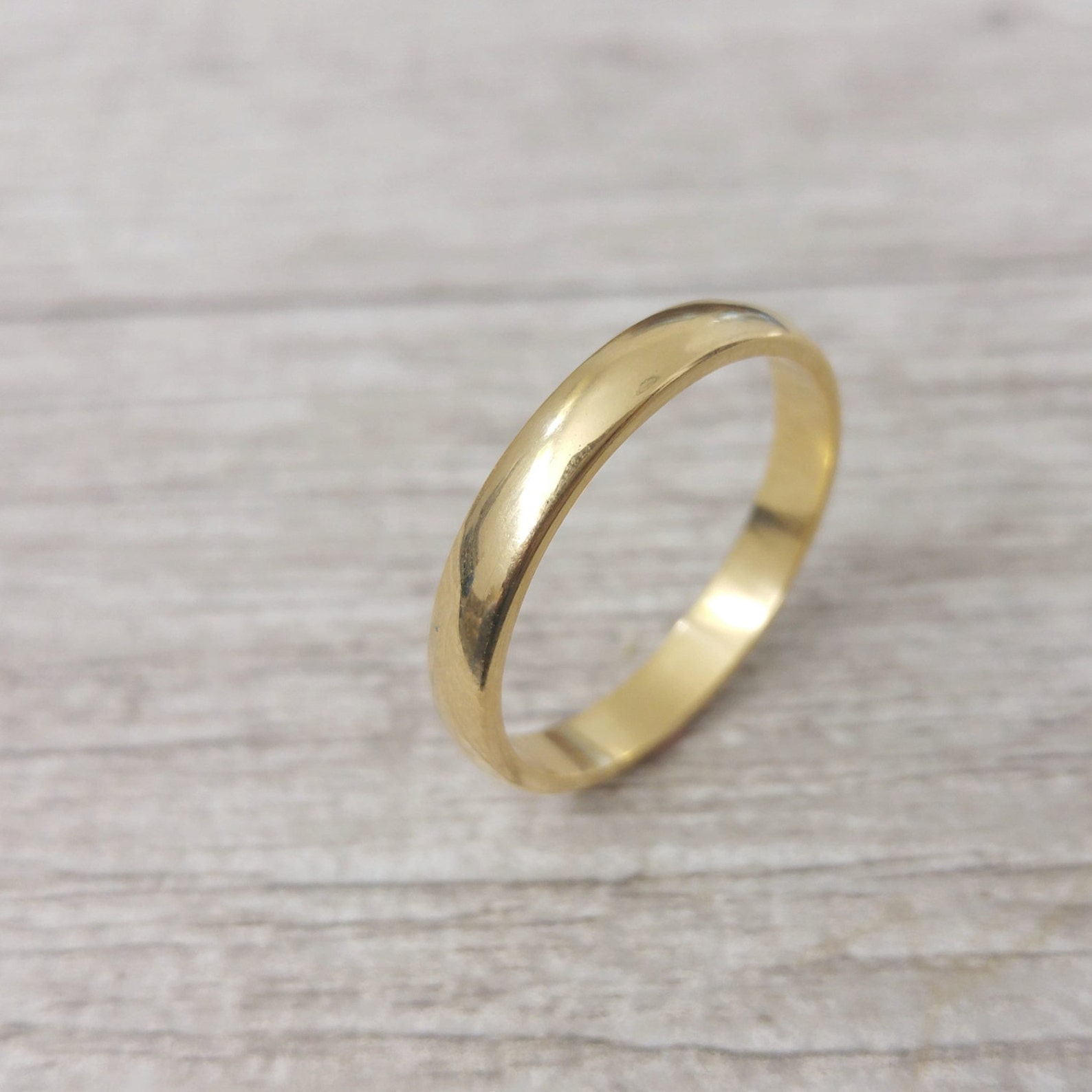 Men's Wedding Band, Classic Wedding Band, Gold Men Wedding Ring, 14k ...