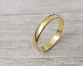 Men&#39;s wedding band, classic wedding band, gold men wedding ring, 14k Wedding band for men, Gold wedding ring, wedding band for him