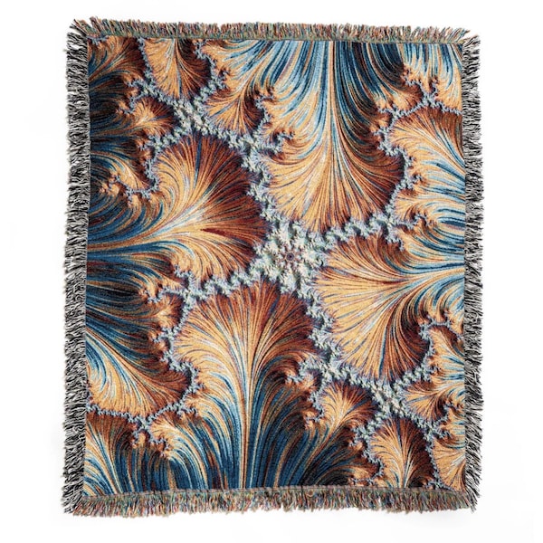 Woven Fractal Blanket 50x60"