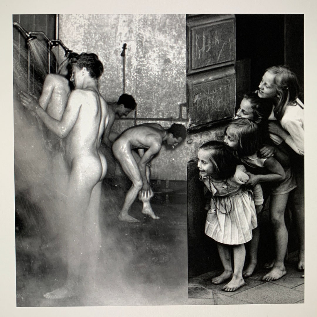 Vintage Chicas Chicos Mirándose Humor Ducha Culos Italia Collage Original Impresión Fotografía - Etsy Japón          