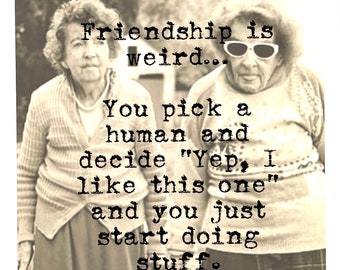 BEST FRIENDS - Art Print, Quote Print, Quote Sign, Wall Art Prints, Unique Gift, Printed Quotes