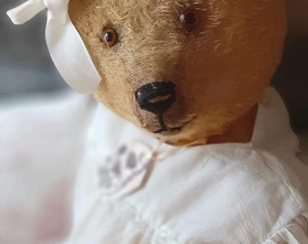 Antique American Stick Bear Teddy C1930 23 inches tall  Dear Aunt Agatha  ref 180