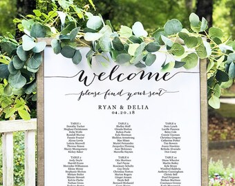 Seating chart wedding | Etsy