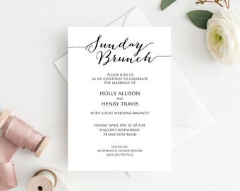 brunch invitation etsy