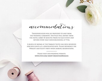 details card insert wedding information card template diy etsy