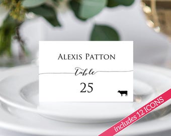 place card template place
