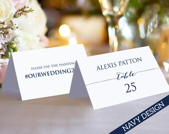 Double Sided Place Card With Room For Message On Back Of Etsy