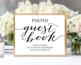 Photo Guest Book, Photo Guest Book Sign, Photo Guest Book Template, Photo Guest Book Wedding, Photo GuestBook Sign, Photo Sign Printable