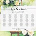 Welcome Wedding Seating Chart Template in FOUR Sizes - 16x20, 18x24, 20x30, 24x36, Wedding Sign Seating Chart Poster, Reception Sign