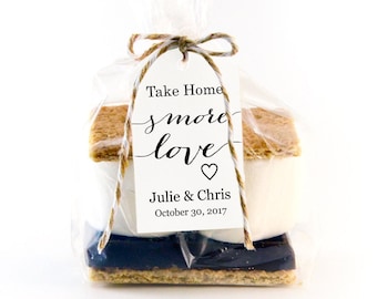 Take Home S'MORE Love Tag Template, S'mores Favors, Smores Bar, Smores Kit, Smore's Bar, Smore's Favor Tags, Gift Tags, Wedding Tags