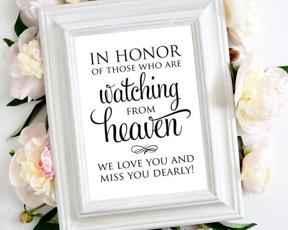 Memorial Sign Wedding Memorial Table Sign Wedding Sign Diy Etsy Memorial Sign Wedding Memorial Table Sign Wedding Sign Diy Etsy