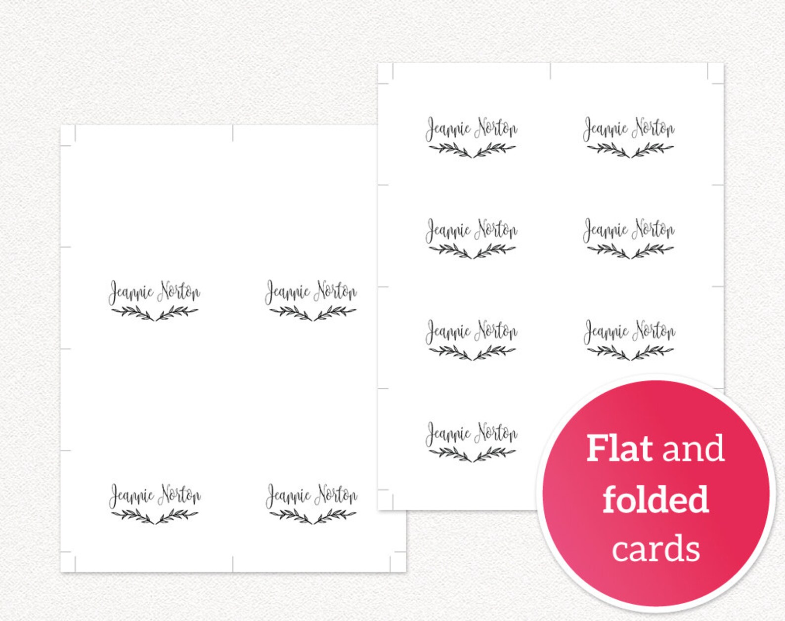 Place Cards Template Wedding Place Cards Wedding Place Card Etsy