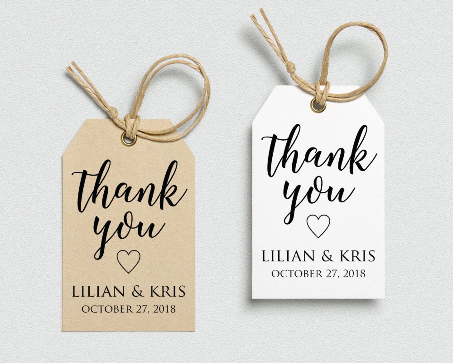 Thank You Tags Wedding Wedding Favors Wedding Favor Tags Etsy
