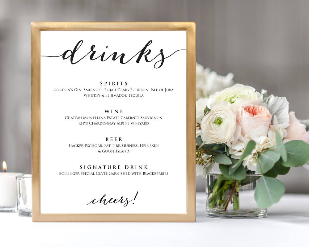 Wedding Reception Sign Printable Template Instant Download EDITABLE MM19 Wedding Menu Template 8x10 Minimalist Wedding Sign Templett Wedding Reception Sign Printable Template Instant Download EDITABLE MM19 Wedding Menu Template 8x10 Minimalist Wedding Sign Templett