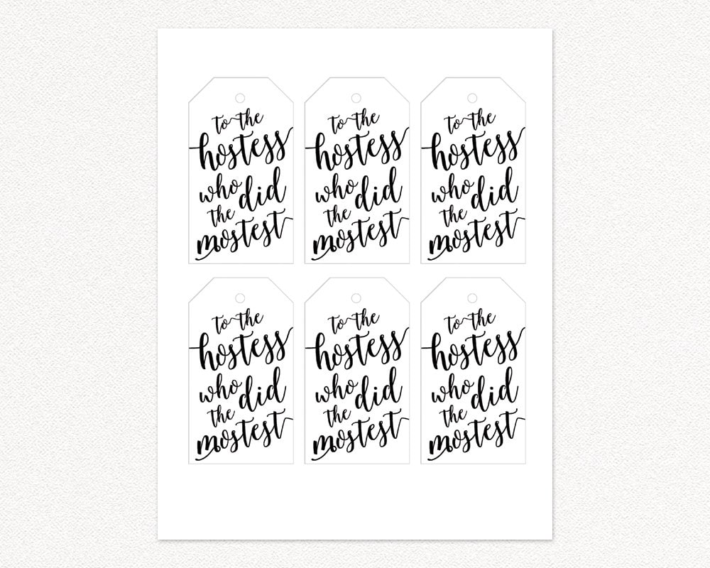 Hostess Gift Hostess With the Mostest Hostess Gift Bridal Etsy Canada