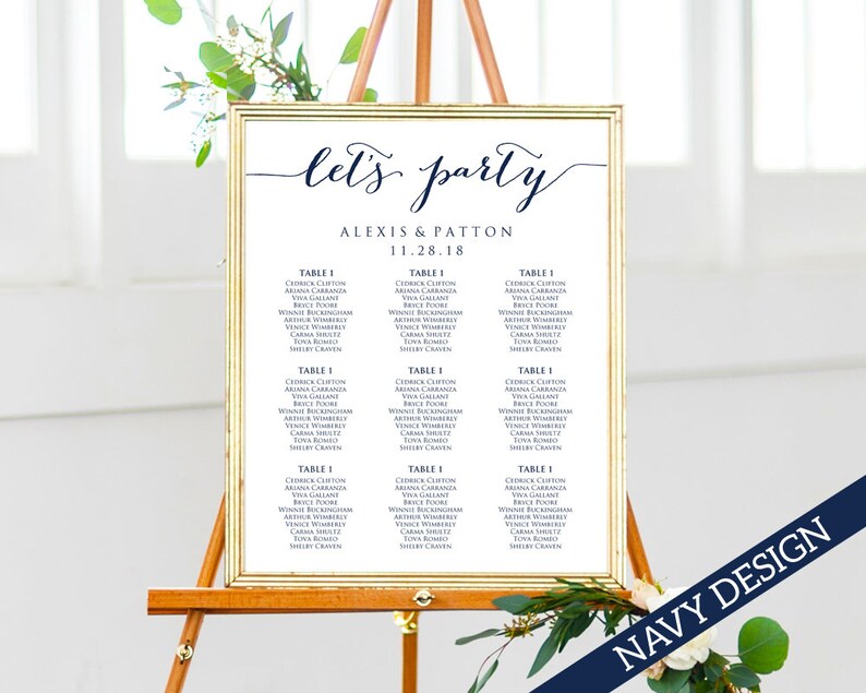 lets party wedding seating chart templates four layouts wedding sign seating chart poster diy printable reception sign wedding table layouts templates