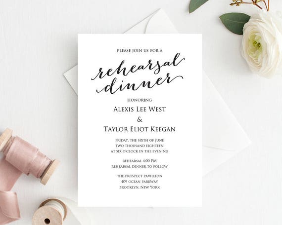 rehearsal dinner invitation rehearsal dinner invitation etsy
