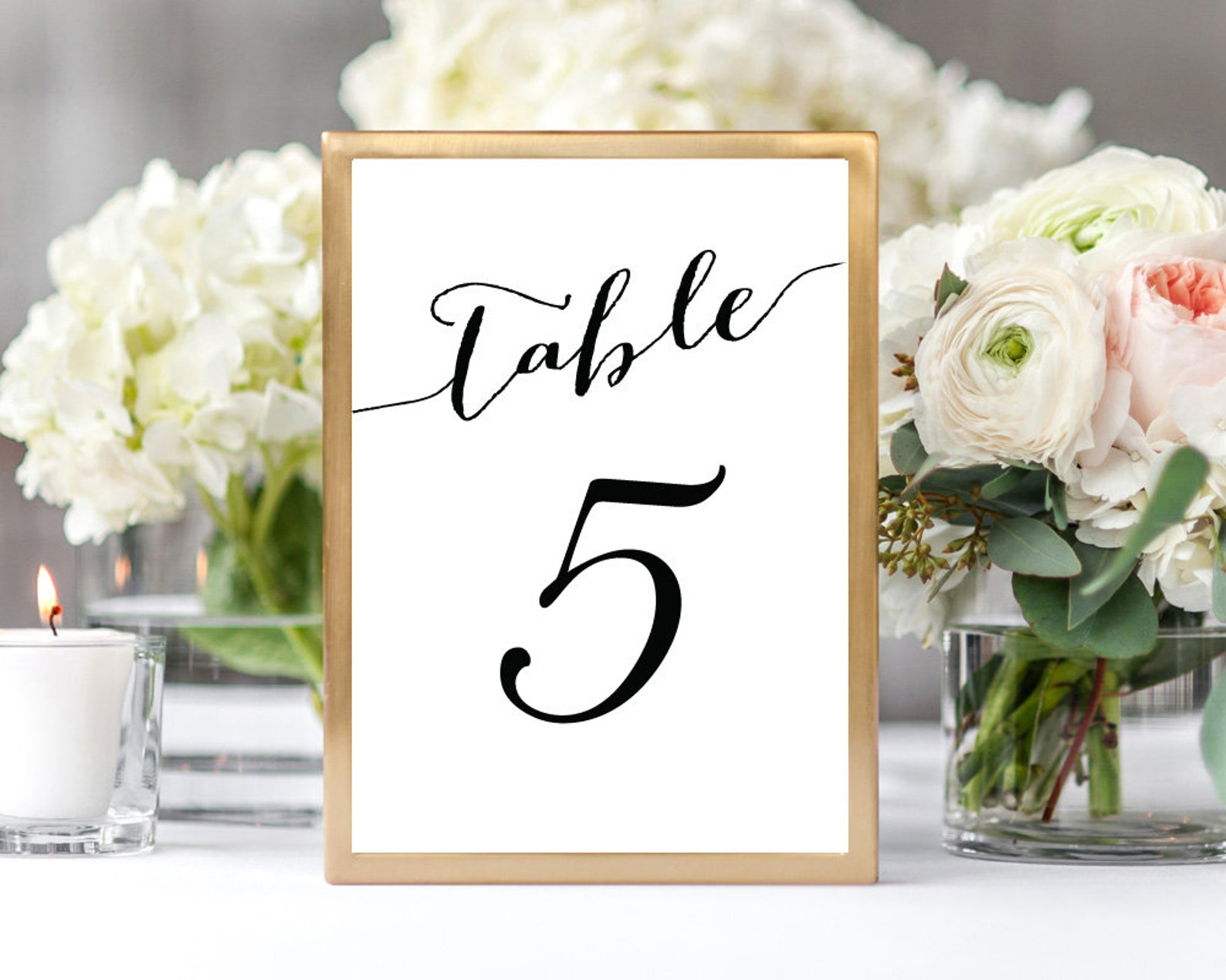1-50 Table Numbers Printable Table Numbers Wedding Table - Etsy